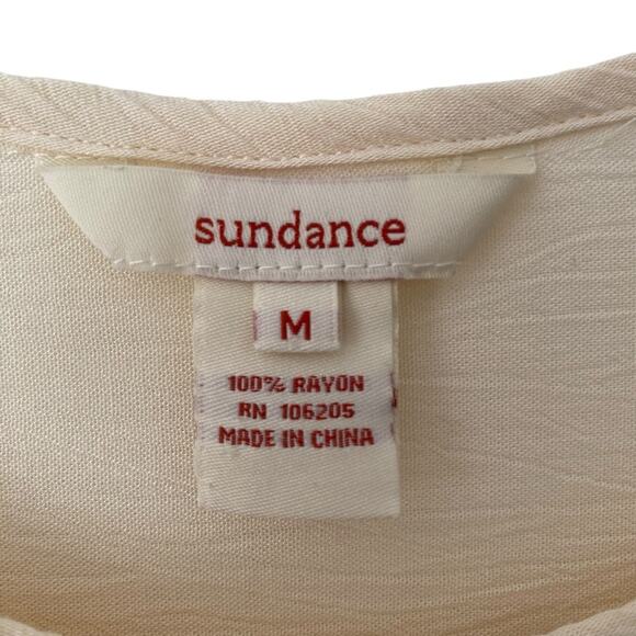 Sundance Savannah Cream Ivory Lace Front Blouse size medium - Picture 3 of 8